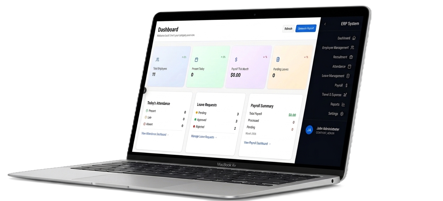 Eazolution dashboard preview on Mac